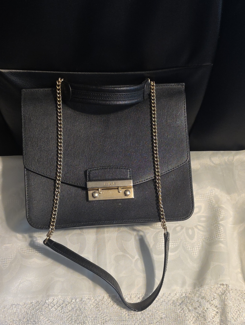 Furla Black Crossbody Bag
